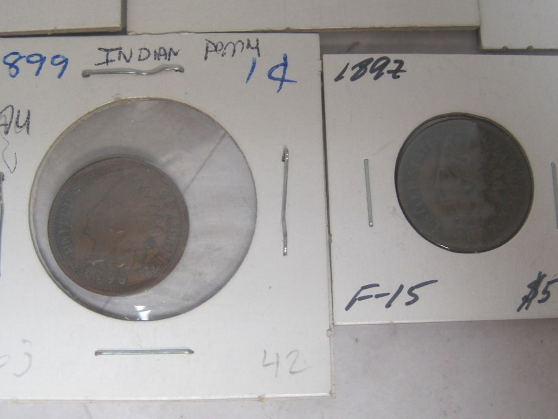 Lot of 8 Indian Head Cents - 4
