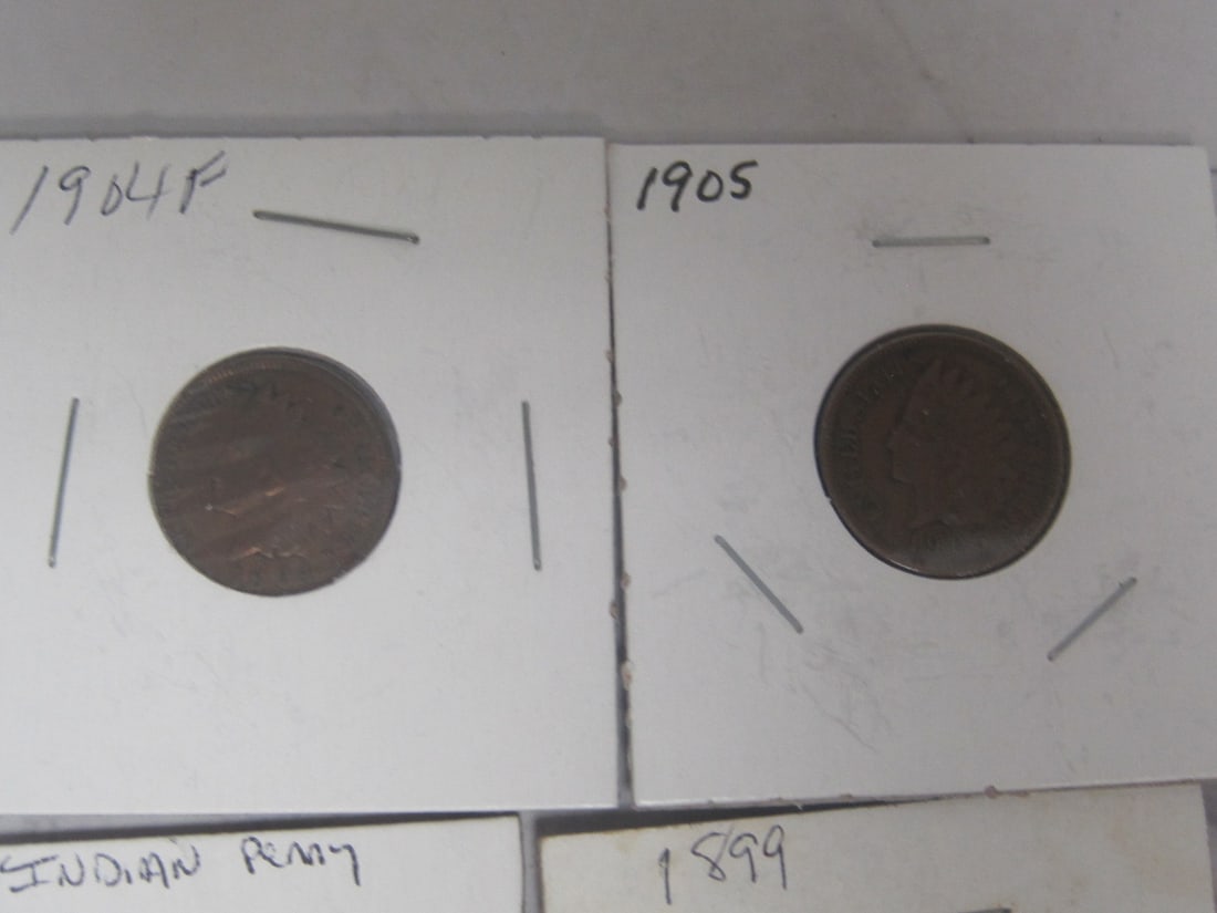 Lot of 10 Indian Head Cents - 2
