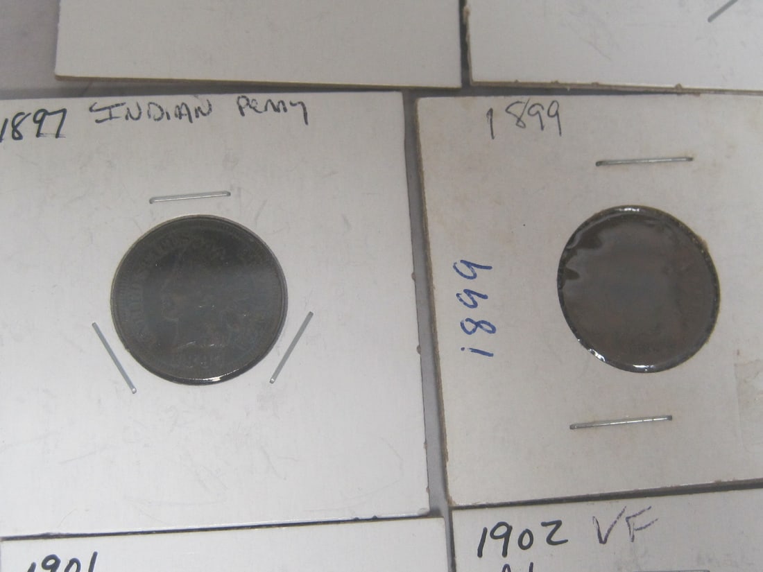 Lot of 10 Indian Head Cents - 3