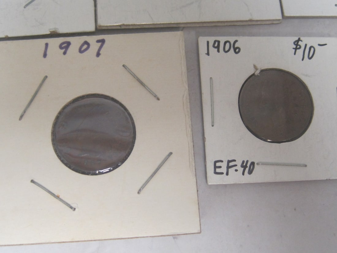 Lot of 10 Indian Head Cents - 5