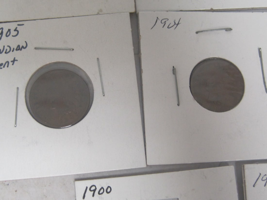 Lot of 10 Indian Head Cents - 4