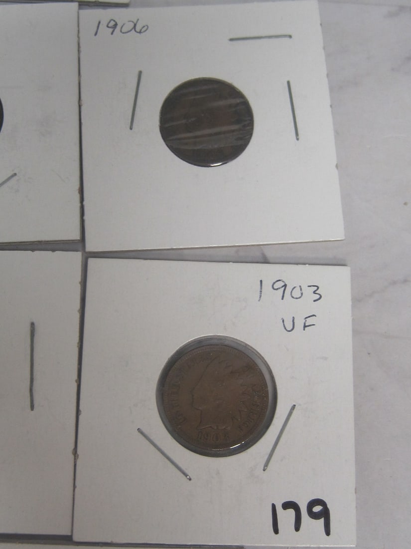 Lot of 10 Indian Head Cents - 6