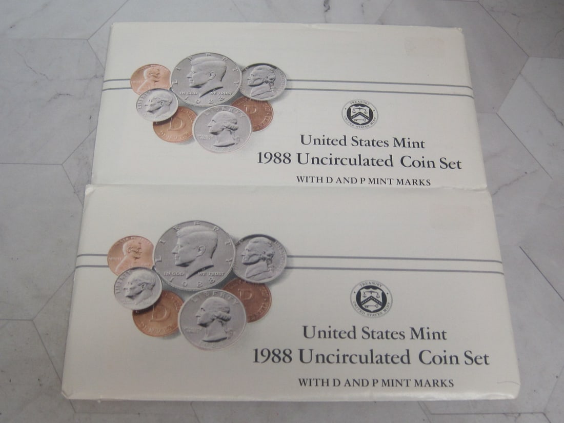 Lot of 2 1988 P & D US Mint Sets (1 of 1)