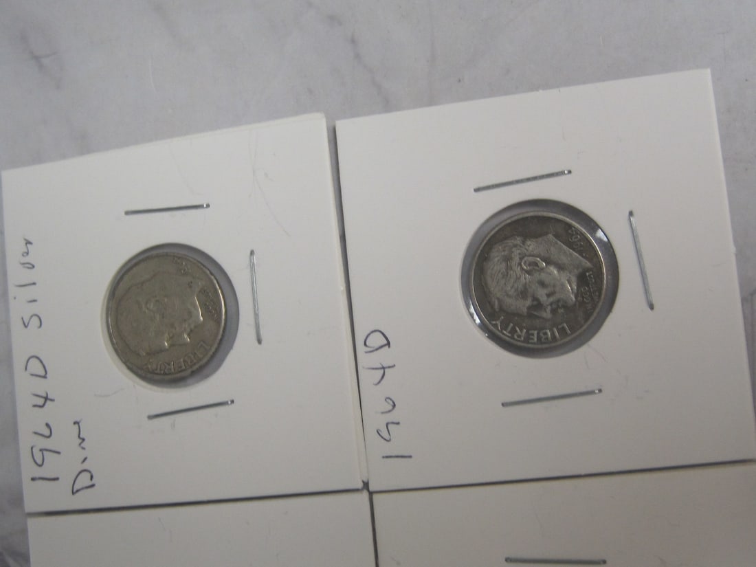 Lot of 6 Silver Roosevelt Dimes - 3