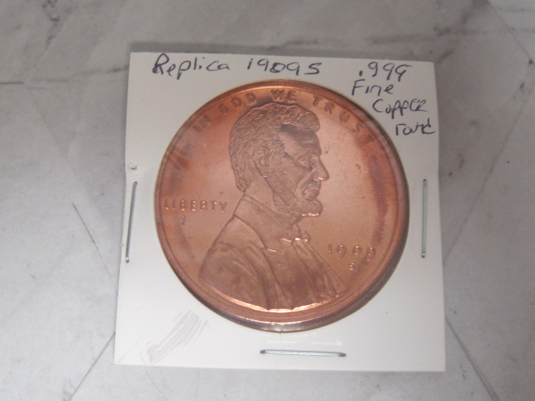 Replica .999 Fine Copper Round: . 