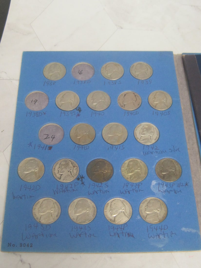 Book of 58 Jefferson Nickels - 2