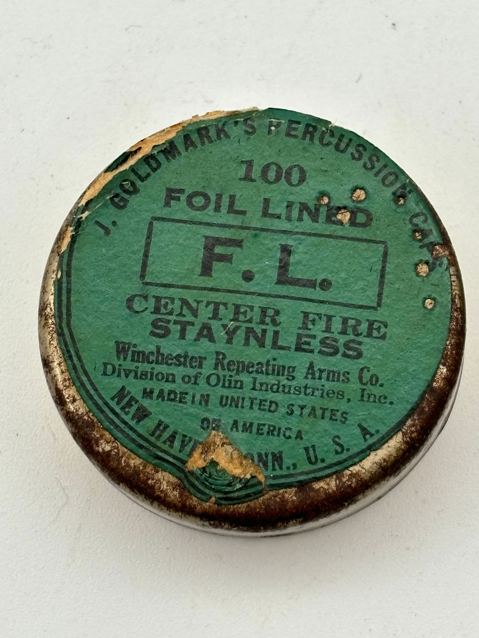 (32qty) of Vintage Percussion Caps and Extra Tin - 2