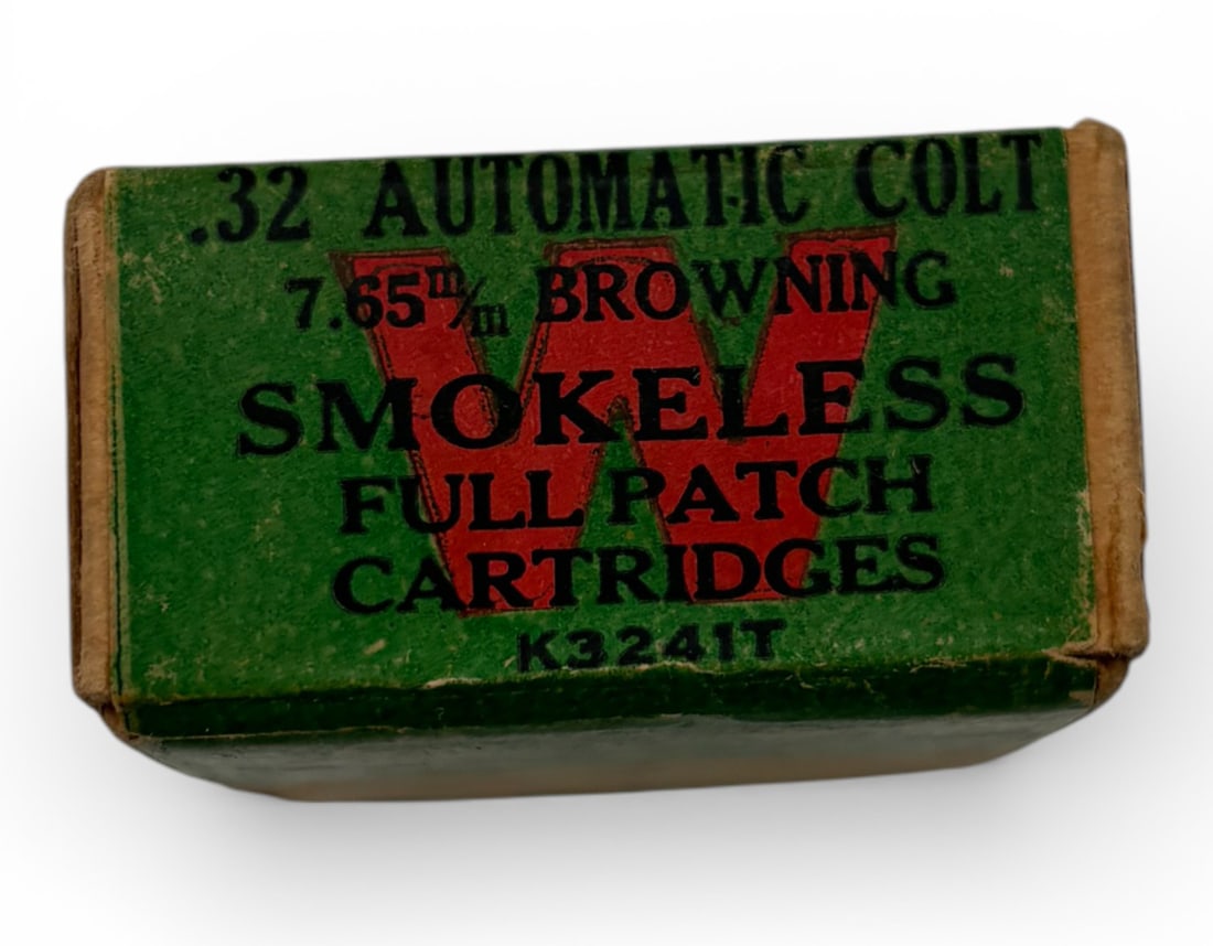NIB Vintage 50rds. of .32 AUTO Winchester Full Parch 74gr Ammunition - 2