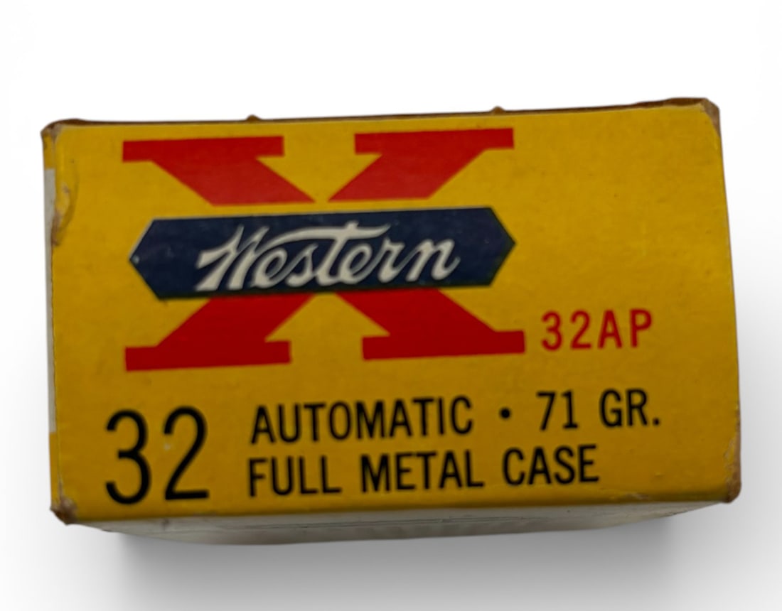 NIB Vintage 50rds. of .32 AUTO Western 71gr Ammunition - 2