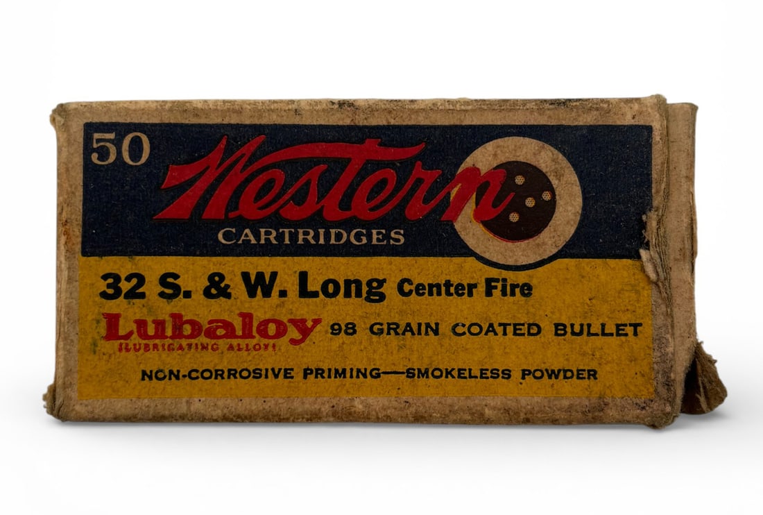 NOS Vintage Box of .32 S&W Western 98gr Ammunition (1 of 4)