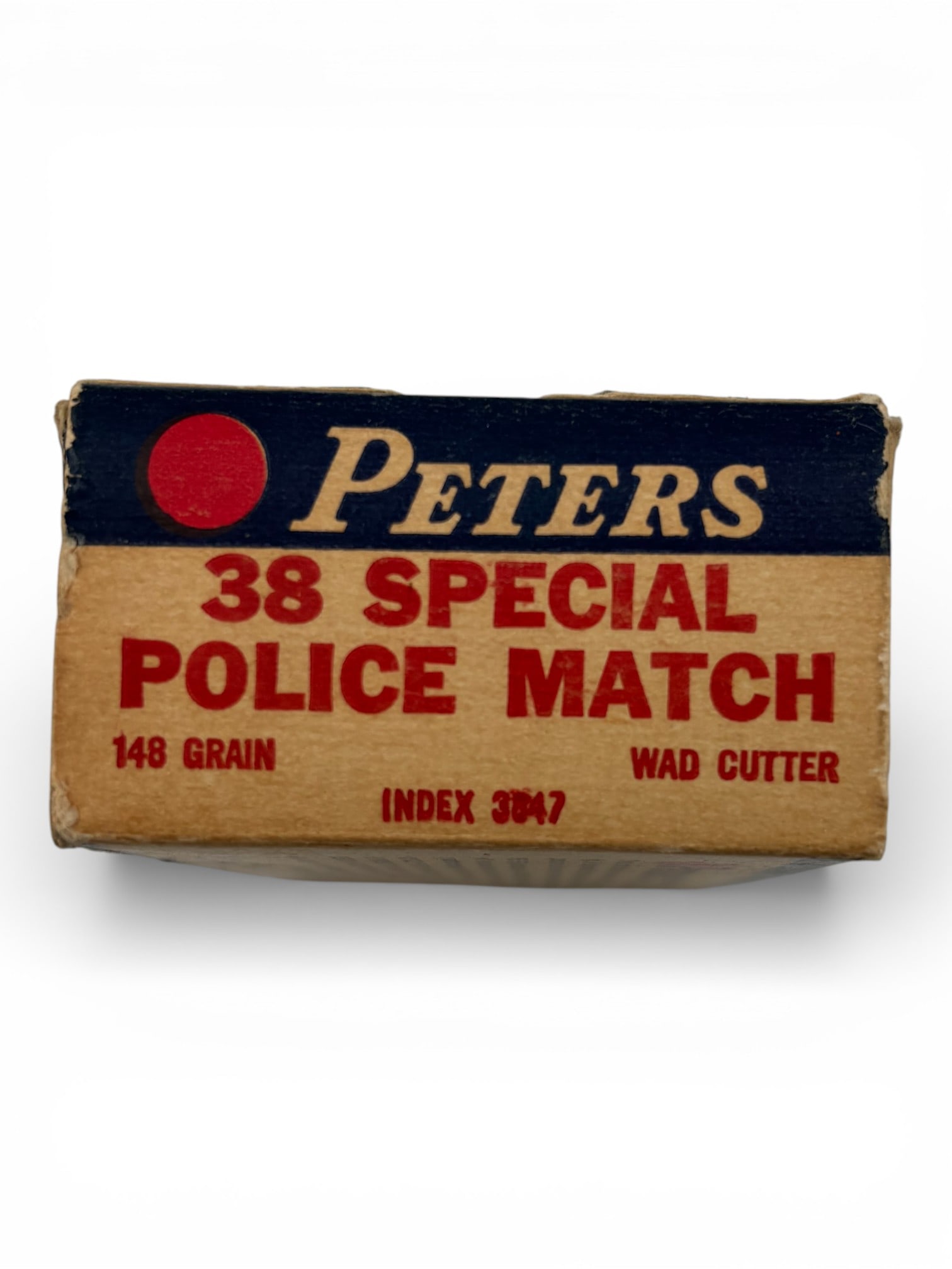 NIB Vintage Box of .38 SPECIAL Peters Police Match 148gr Ammunition: See photos
