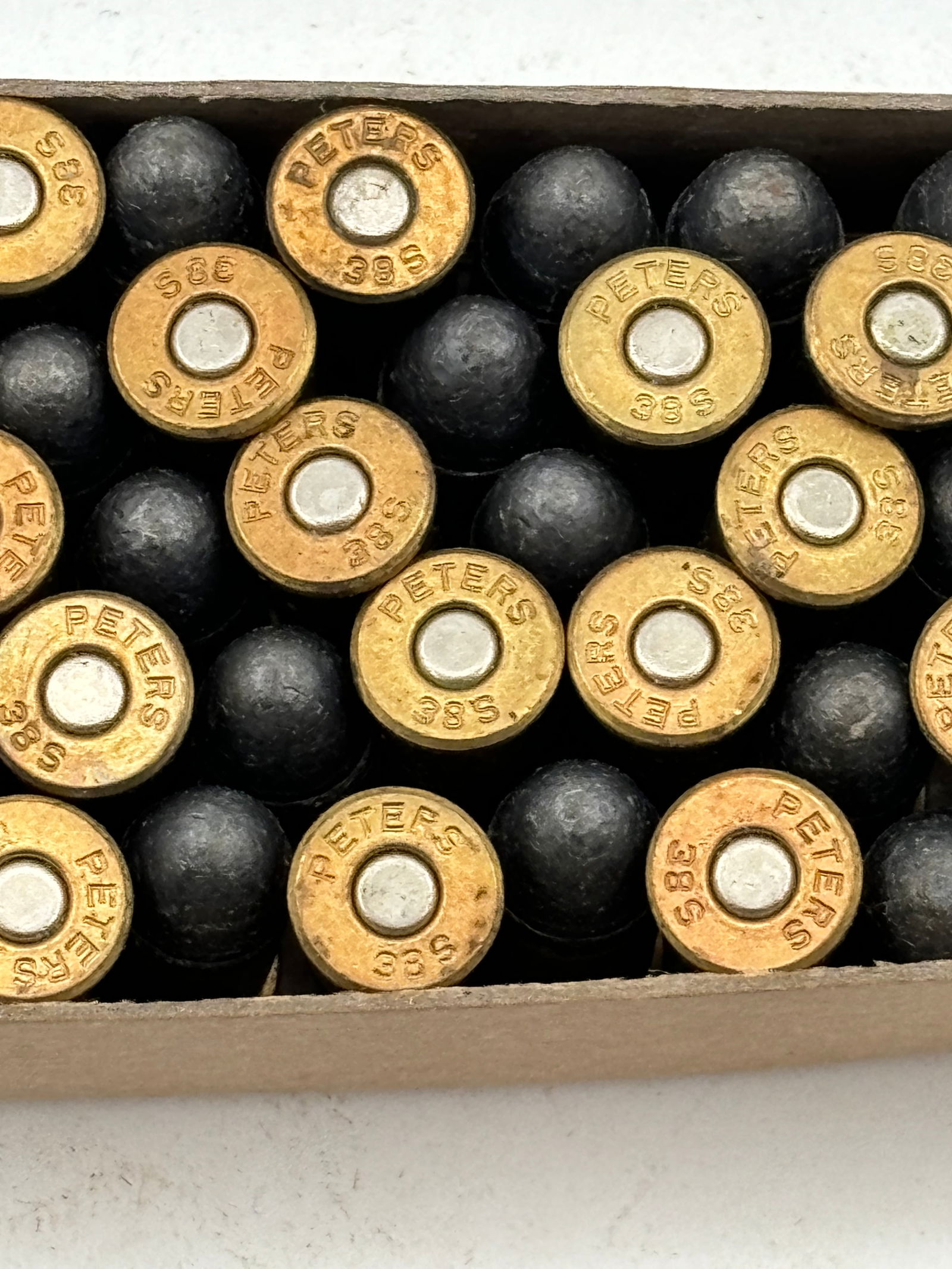 Vintage 42rds. of .38 SHORT COLT Peters Rustless 125gr Ammunition - 2
