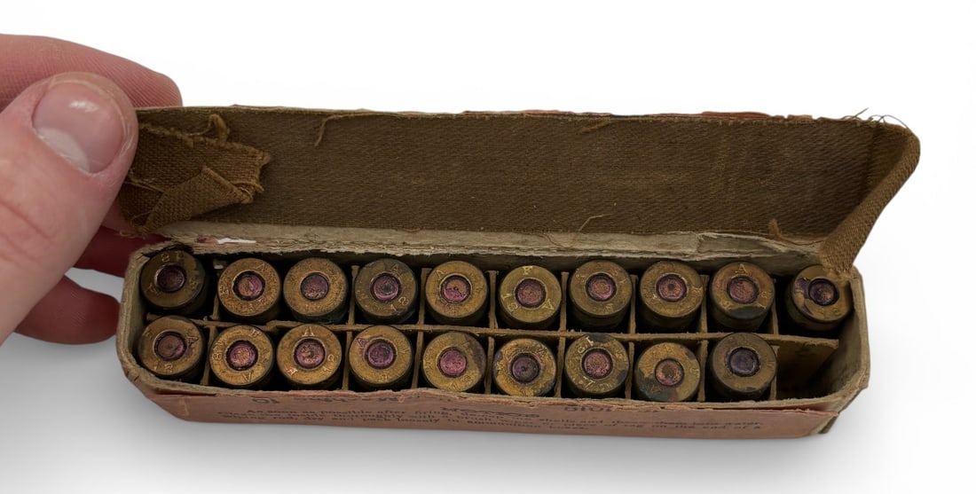 Early WWI 1918 Dated 19rds. of .45 AUTO Model of 1911 Frankford Arsenal Ammunition - 2