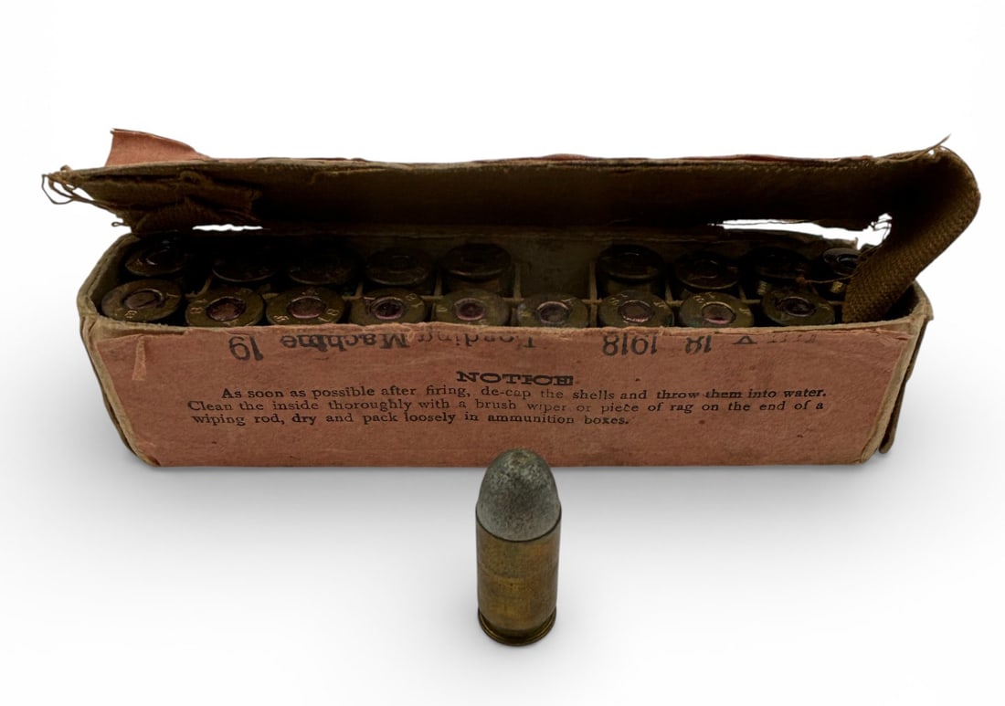 Early WWI 1918 Dated 19rds. of .45 AUTO Model of 1911 Frankford Arsenal Ammunition - 3