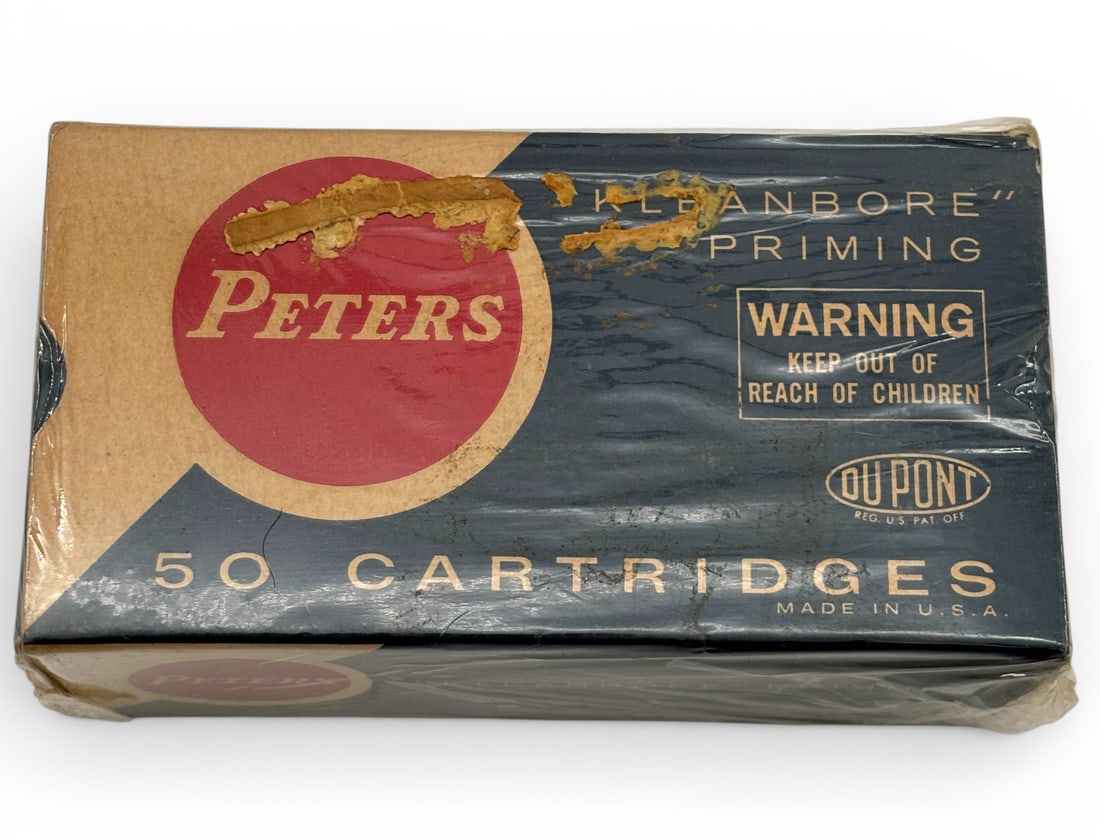 NIB Vintage 50rds. of .25-20 WIN. Peters 86gr Lead Bullet Ammunition: See photos.