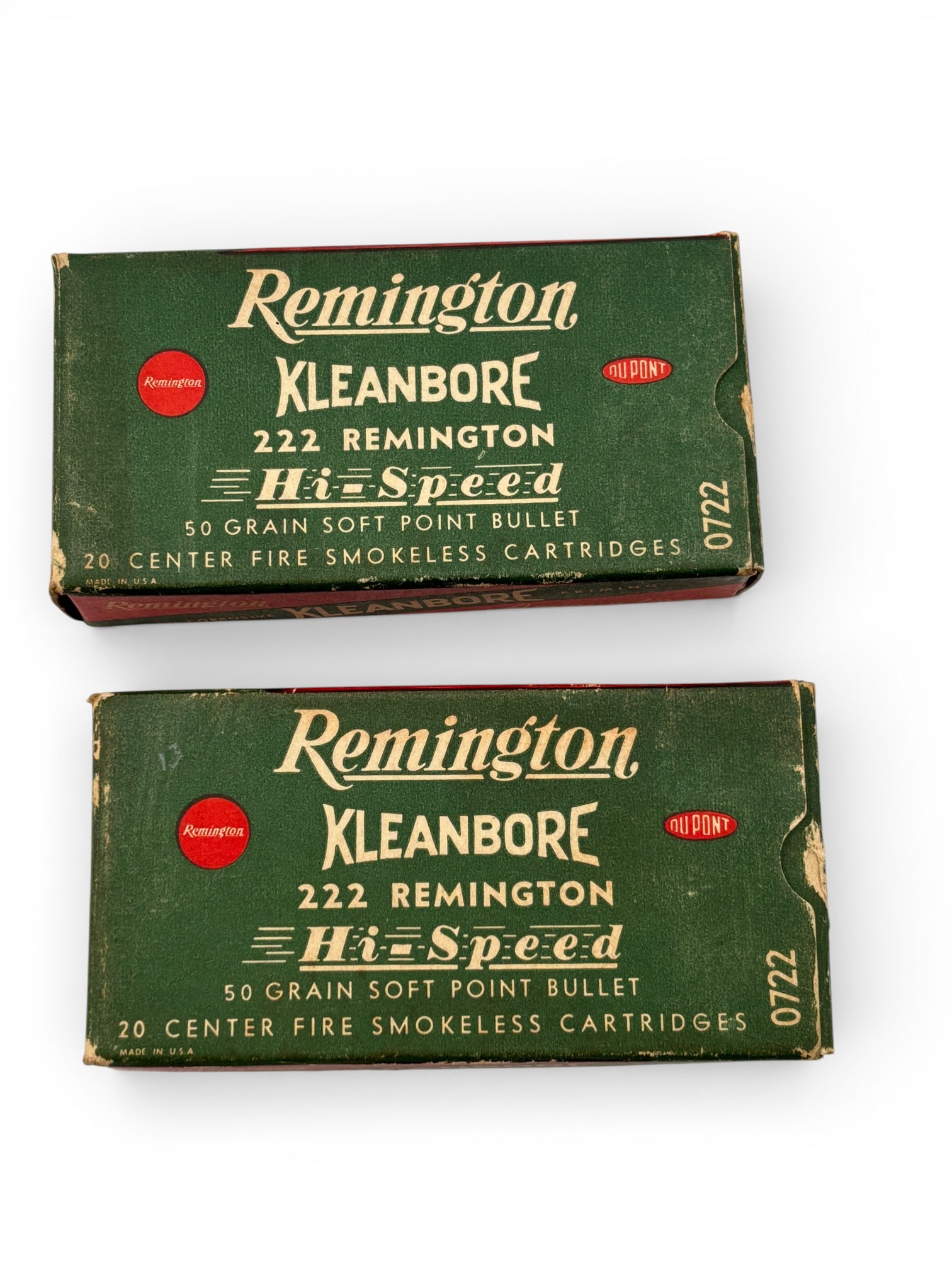 Vintage 31rds. of .222 REM. Remington Kleanbore 50gr Soft Point Hi-Speed Ammunition - 2