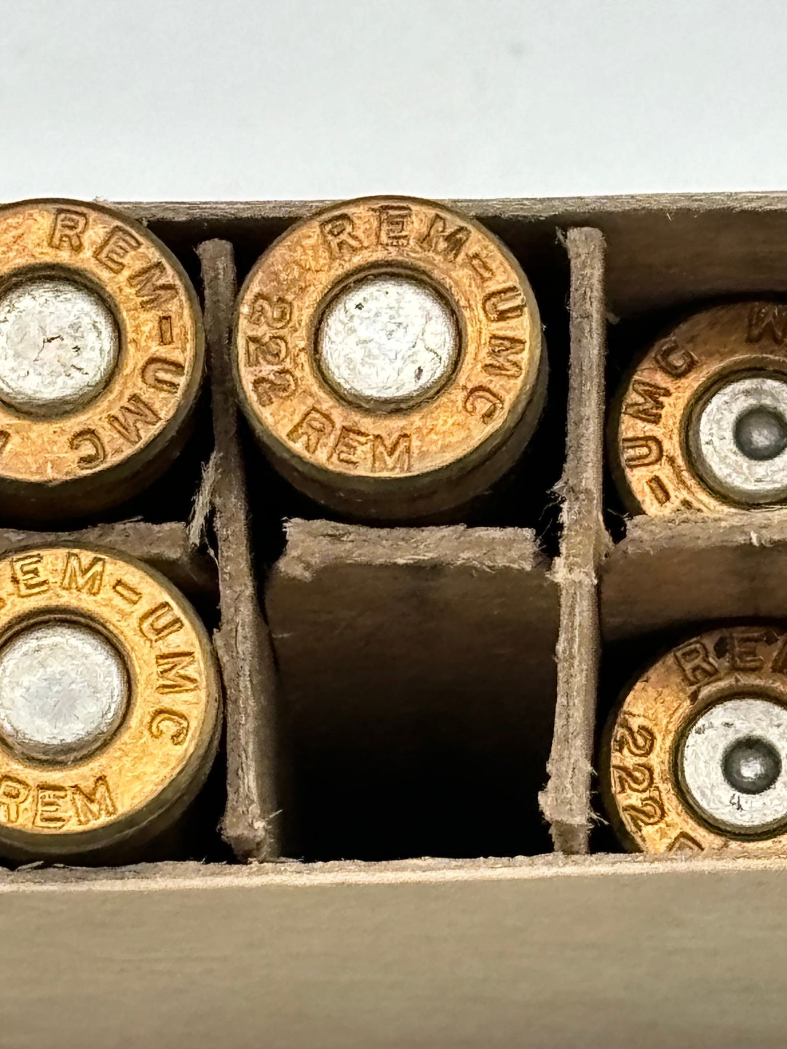 Vintage 31rds. of .222 REM. Remington Kleanbore 50gr Soft Point Hi-Speed Ammunition - 6