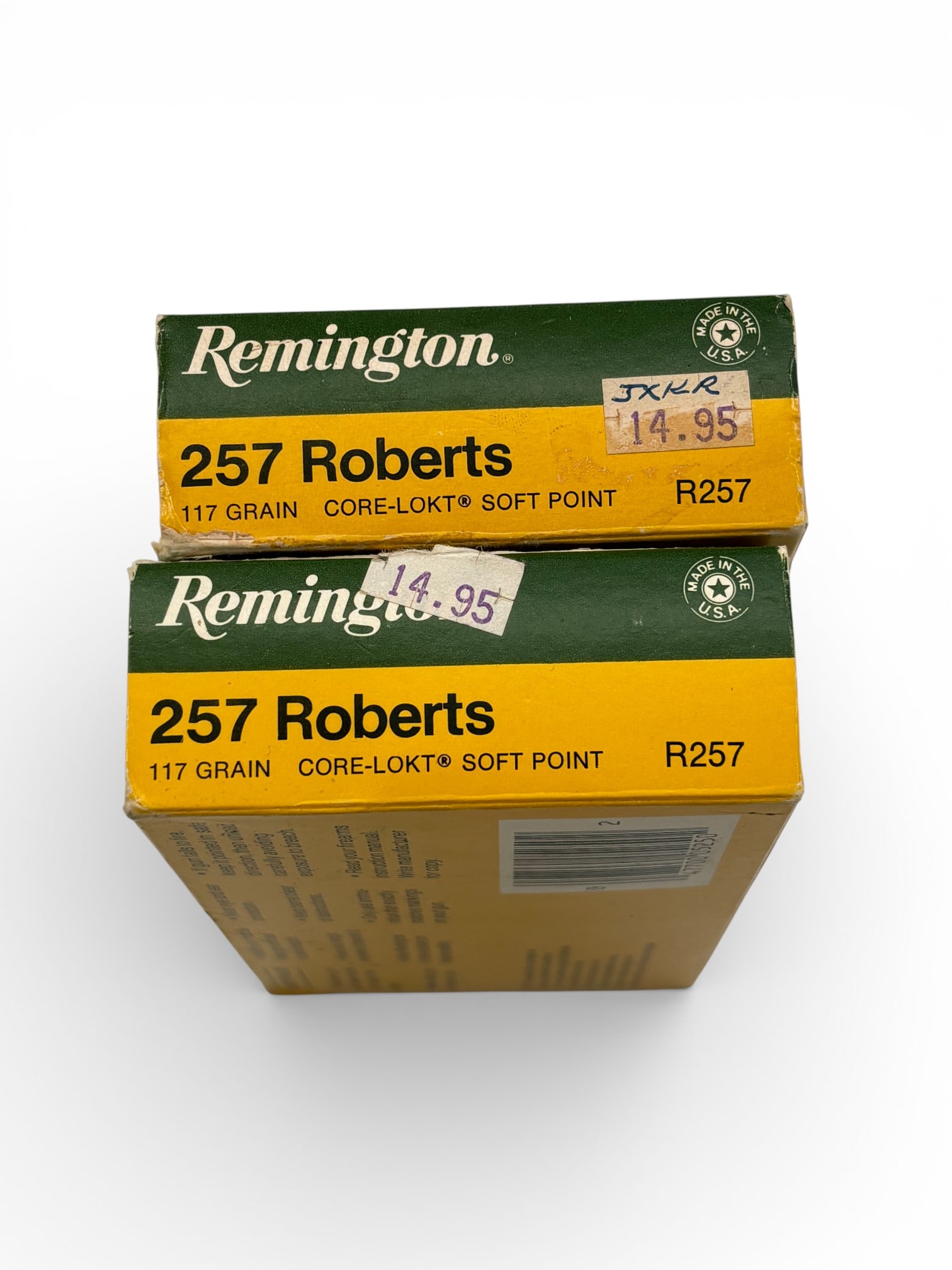 Vintage 33rds. of .257 ROBERTS Remington 117gr Core-Lokt SP Ammunition: See photos.