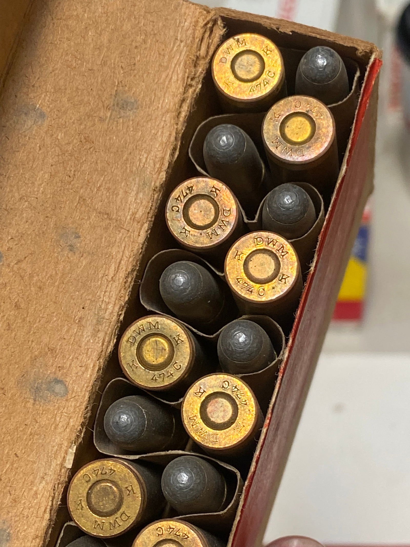 2 Boxes of Rare Collectible DWM 9.3x62 Patronen German Mauser Ammunition  - 3