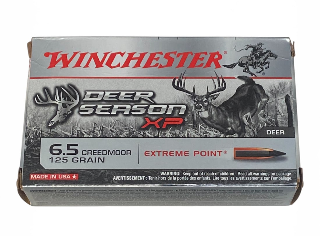 NIB 20rds. of 6.5 CREEDMOOR 125gr. Winchester Deer Season XP Extreme Point Ammunition : 1 Box of 20 Rounds