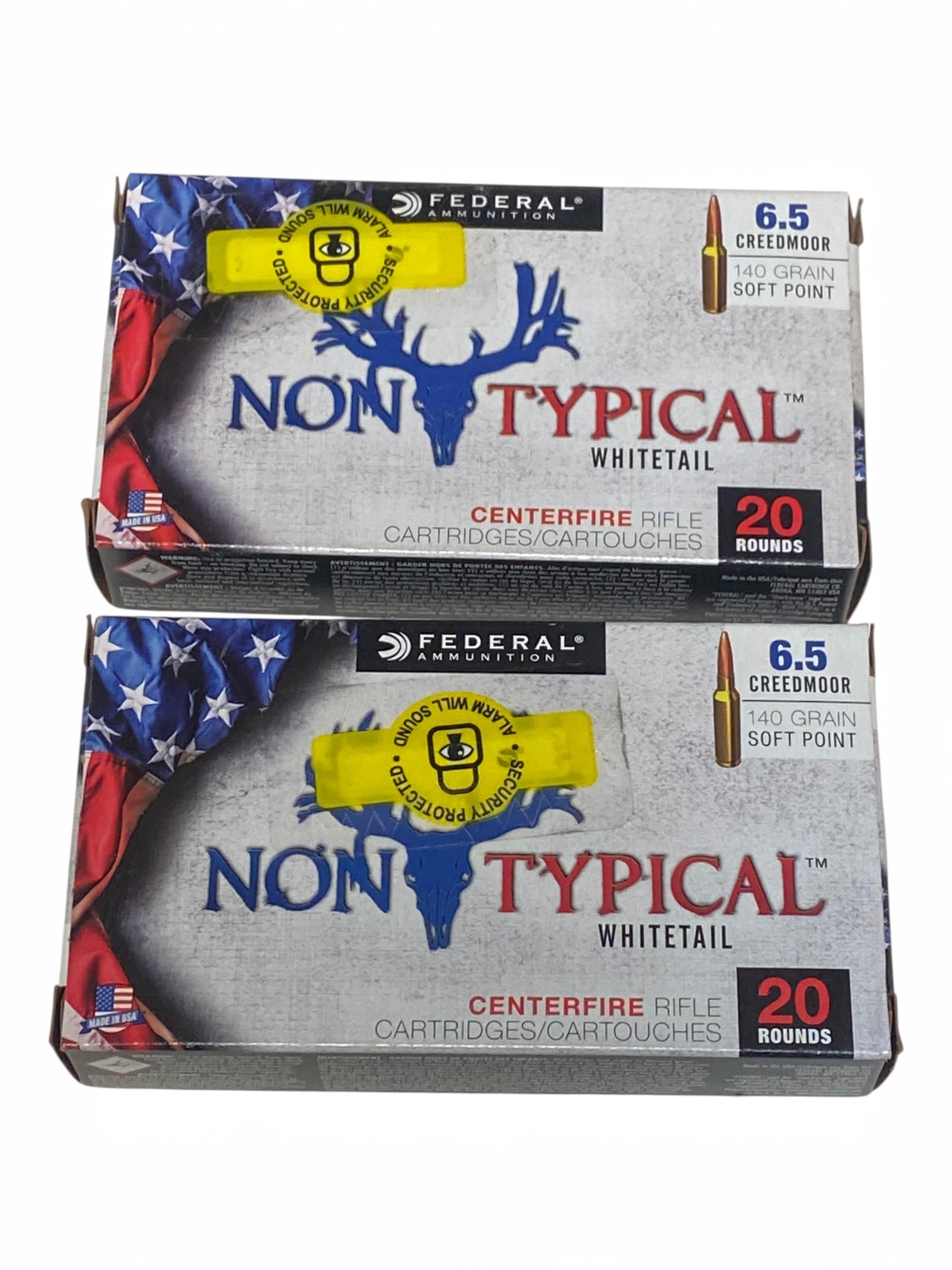 NIB 40rds. of 6.5 CREEDMOOR 140gr. SP Federal Nontypical Whitetail Ammunition : 2 Boxes of 20 Rounds