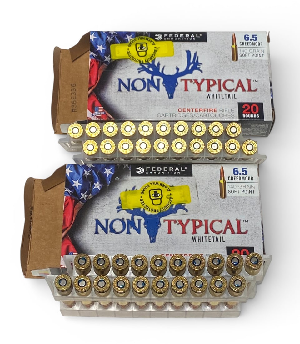 NIB 40rds. of 6.5 CREEDMOOR 140gr. SP Federal Nontypical Whitetail Ammunition  - 2