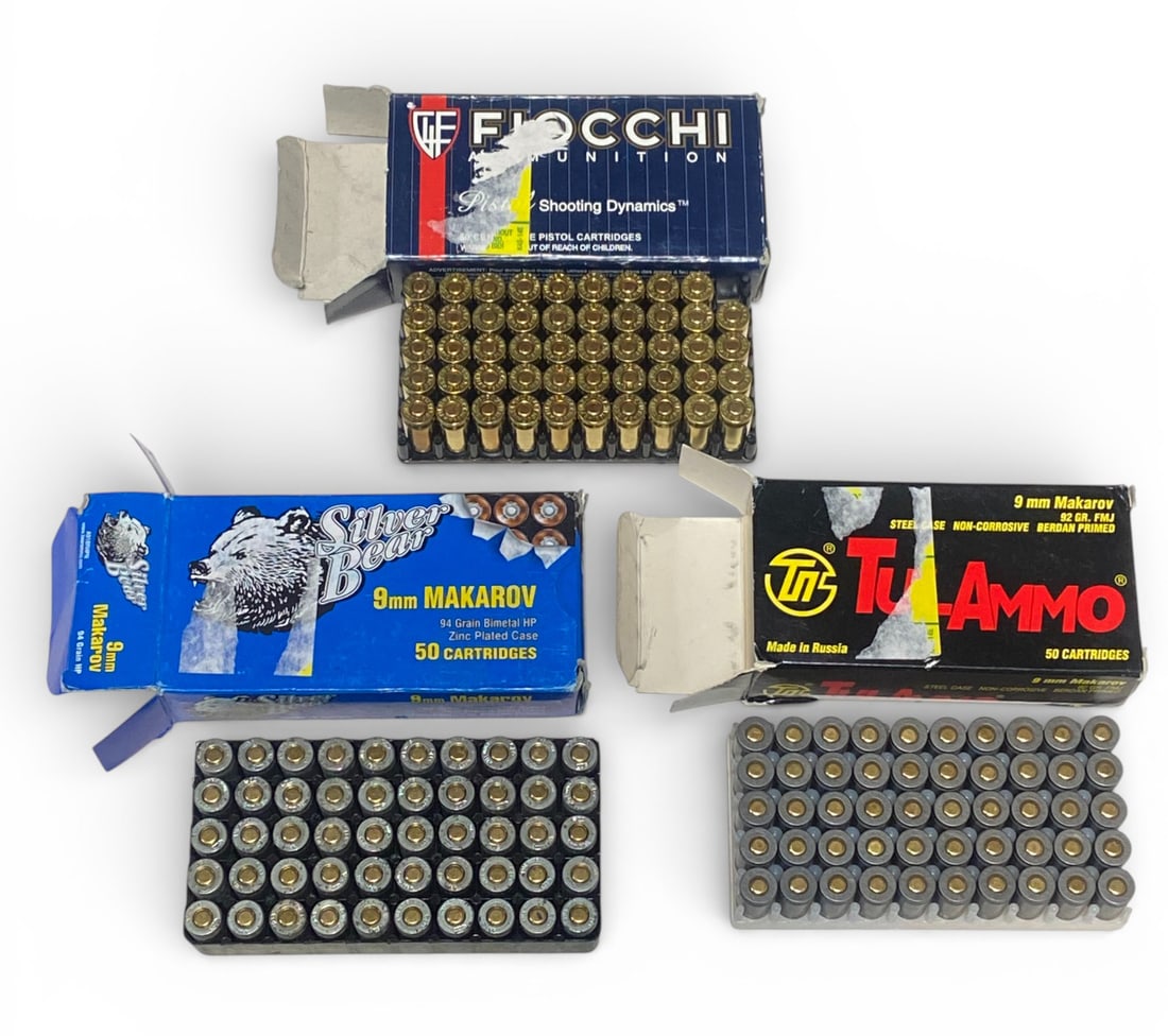 NIB 149rds. of 9x18mm MAKAROV FMJ and HP Assorted Ammunition  - 2