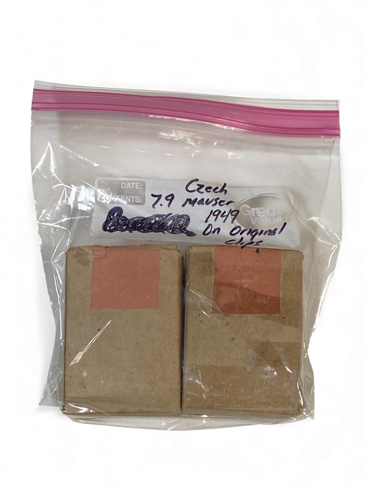 (2) 15rd. Boxes of 1949 Czech 7.9 MAUSER Ammunition on Stripper Clips: See photos