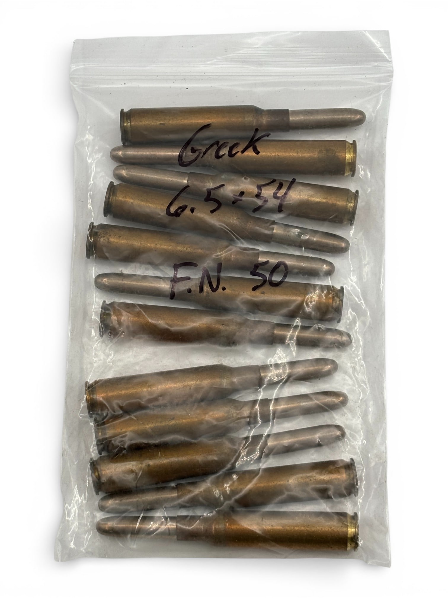 16rds. of Greek 6.5x54 M-S Collectible Ammunition - 2