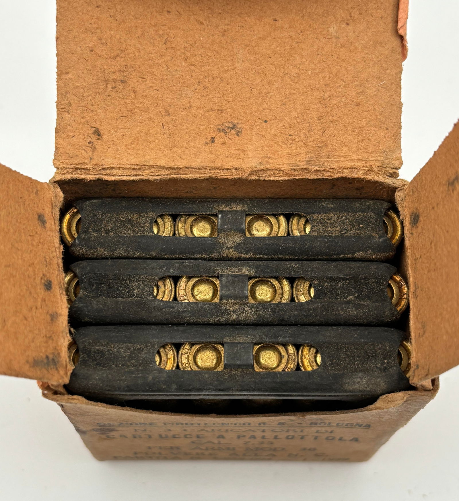15rd. Box of 7.35x52mm CARCANO Military Ammunition on Stripper Clips in Original Packaging - 2
