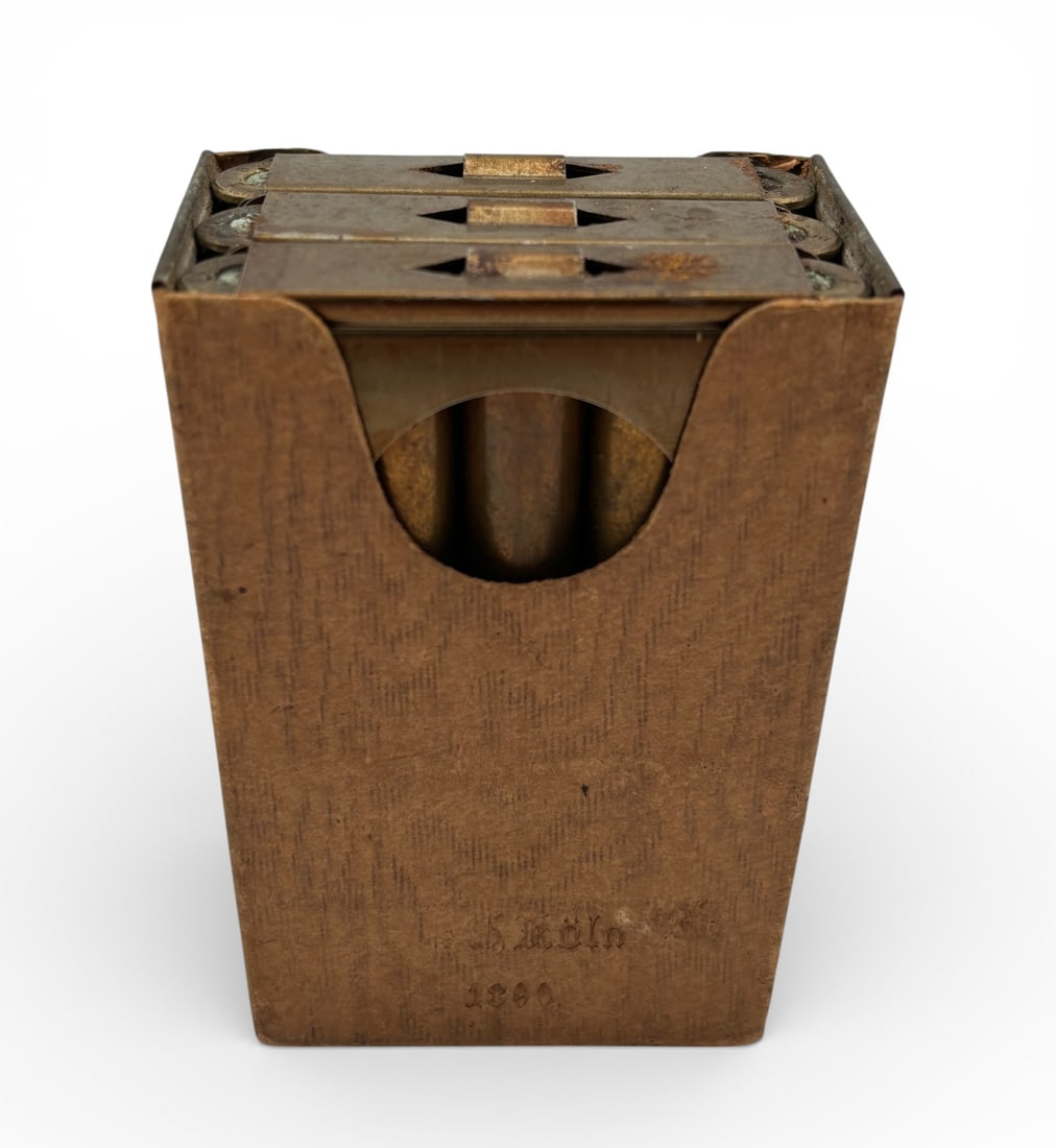 15rds. of 7.92x57 (8mm MAUSER) GEW 88 Collectible Ammunition on Clips - 2