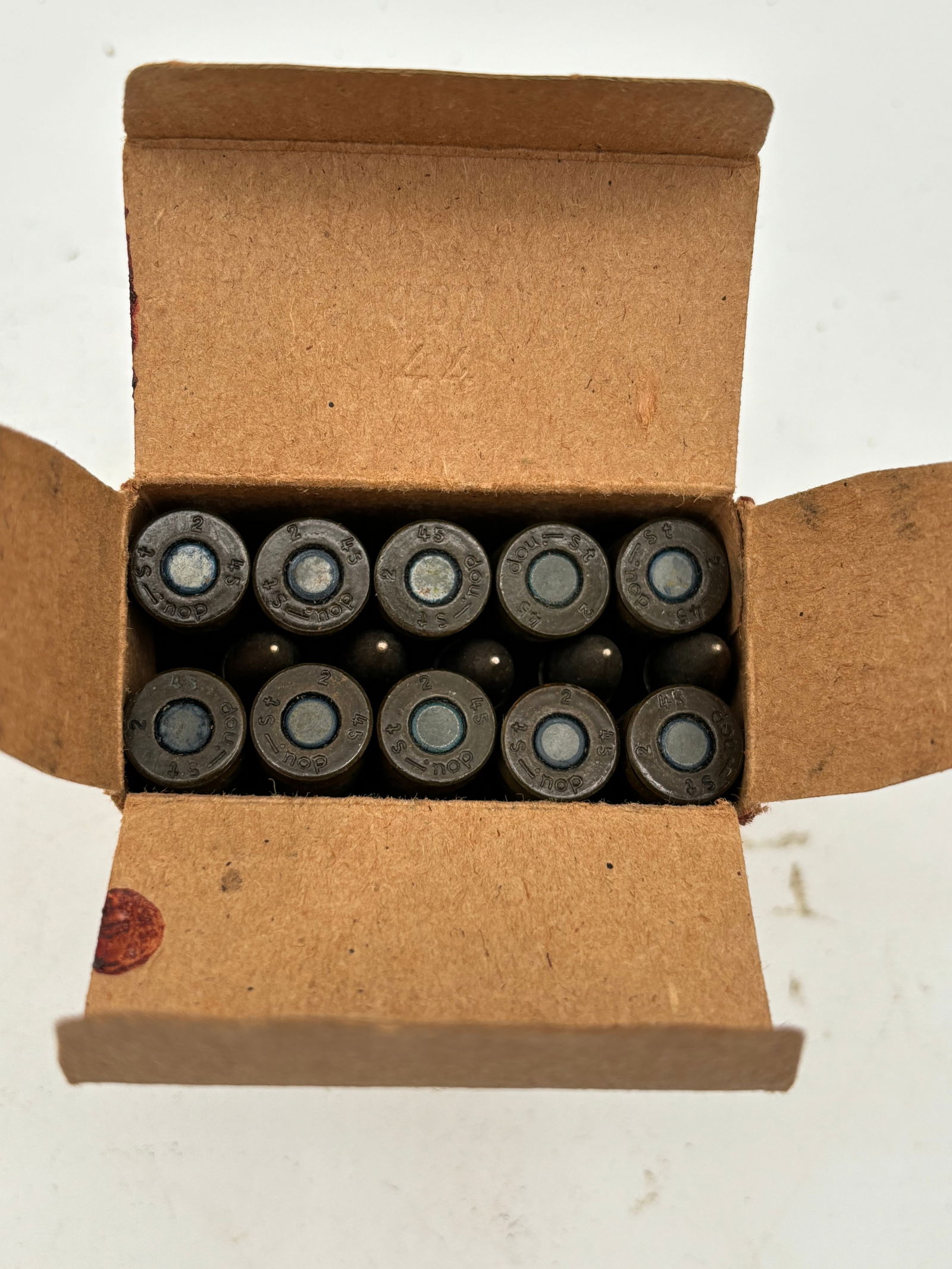RARE Collectible 15rd. Box of German WWII MP44 7.92x33mm KURZ Ammunition - 2