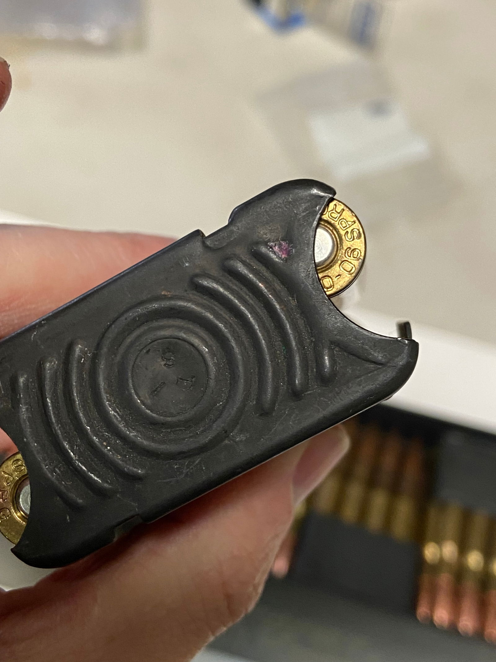 Approximately 22.1 Lbs. of .30-06 SPRG. Factory Ammunition on Garand Clips in Ammo Can  - 3