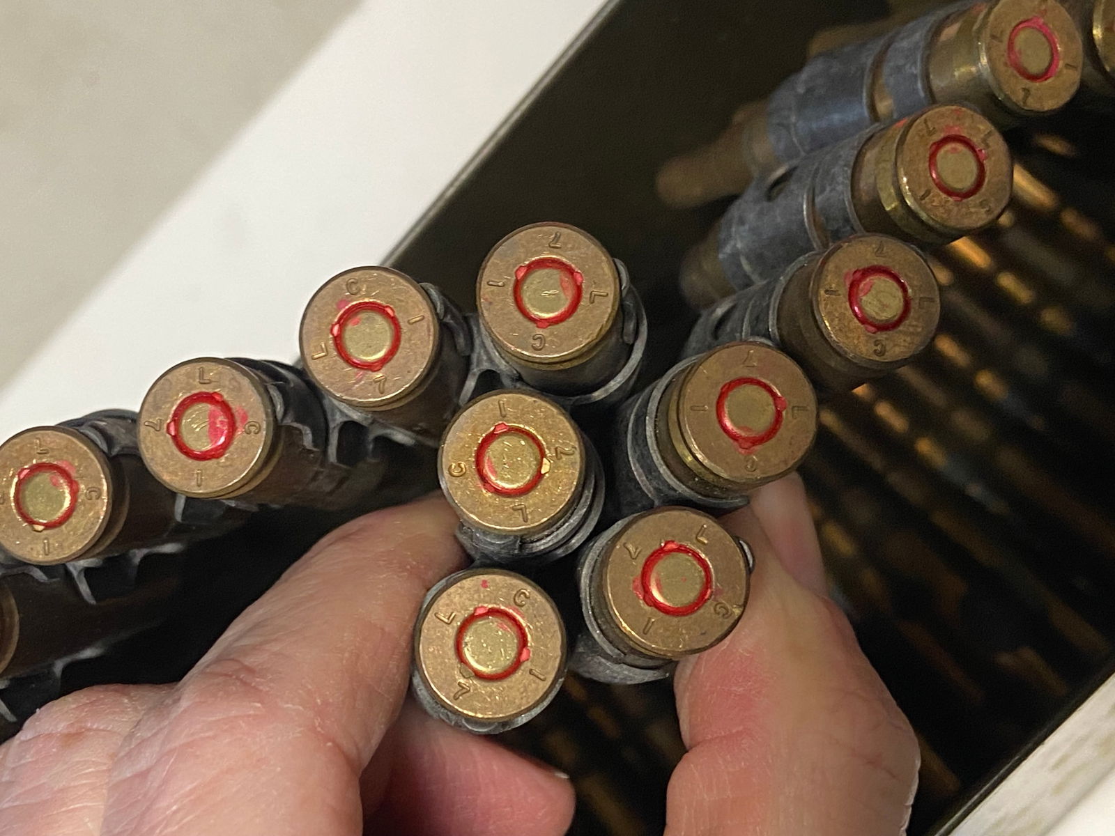 Approximately 8 Lbs. of .30-06 SPRG. Blanks in Ammo Can - 2