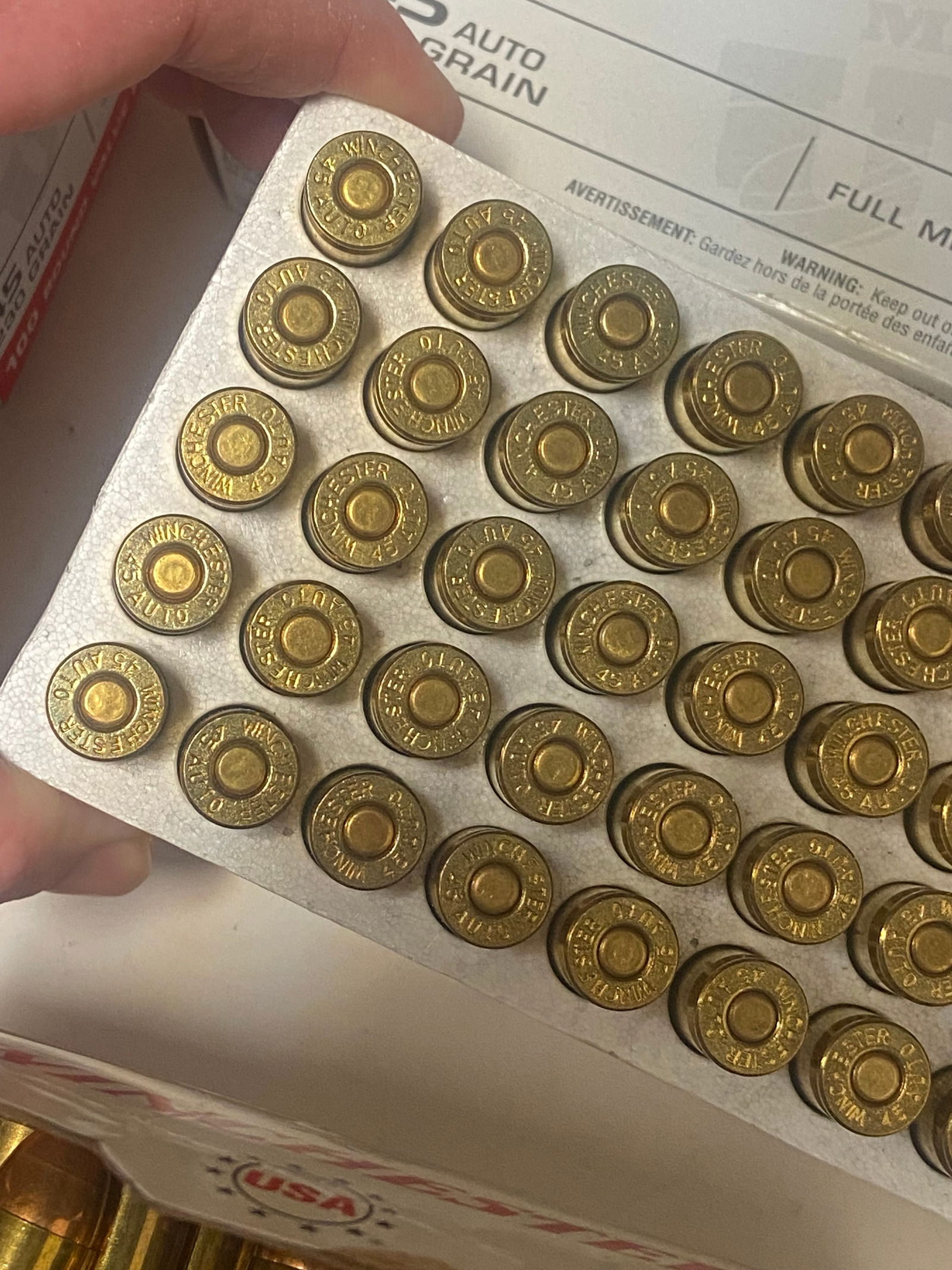 NIB 450rds. of .45 AUTO 230gr. FMJ Winchester Ammunition  - 2