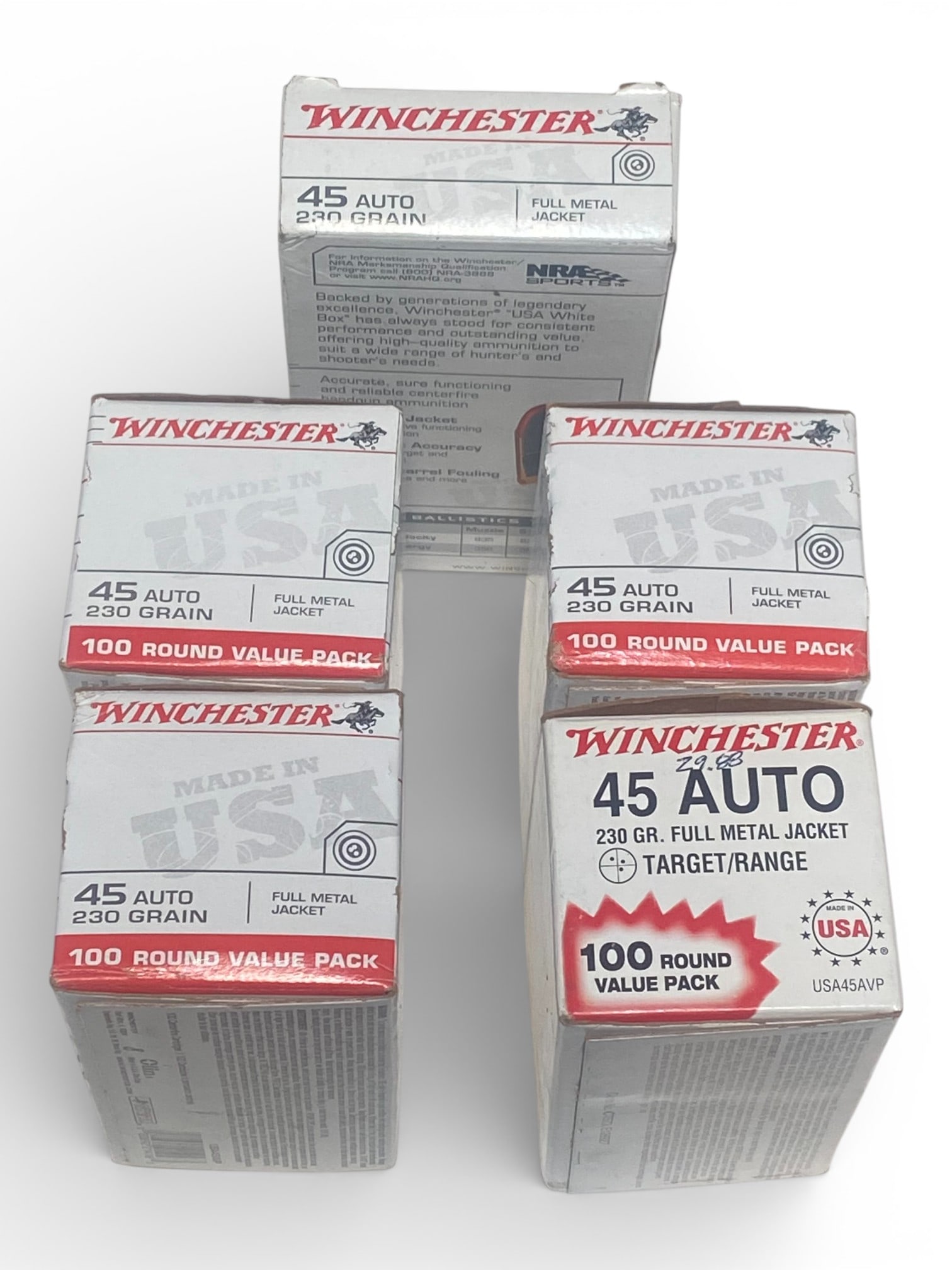 NIB 450rds. of .45 AUTO 230gr. FMJ Winchester Ammunition  - 4