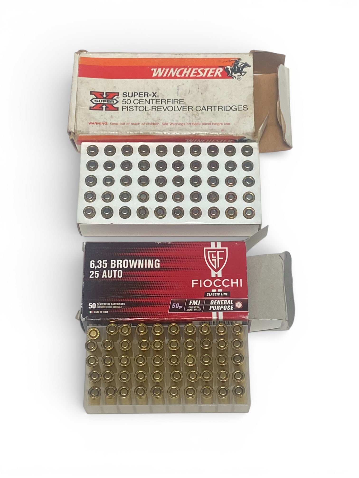 NIB 100rds. of .25 AUTO 50gr. FMJ Ammunition  - 2