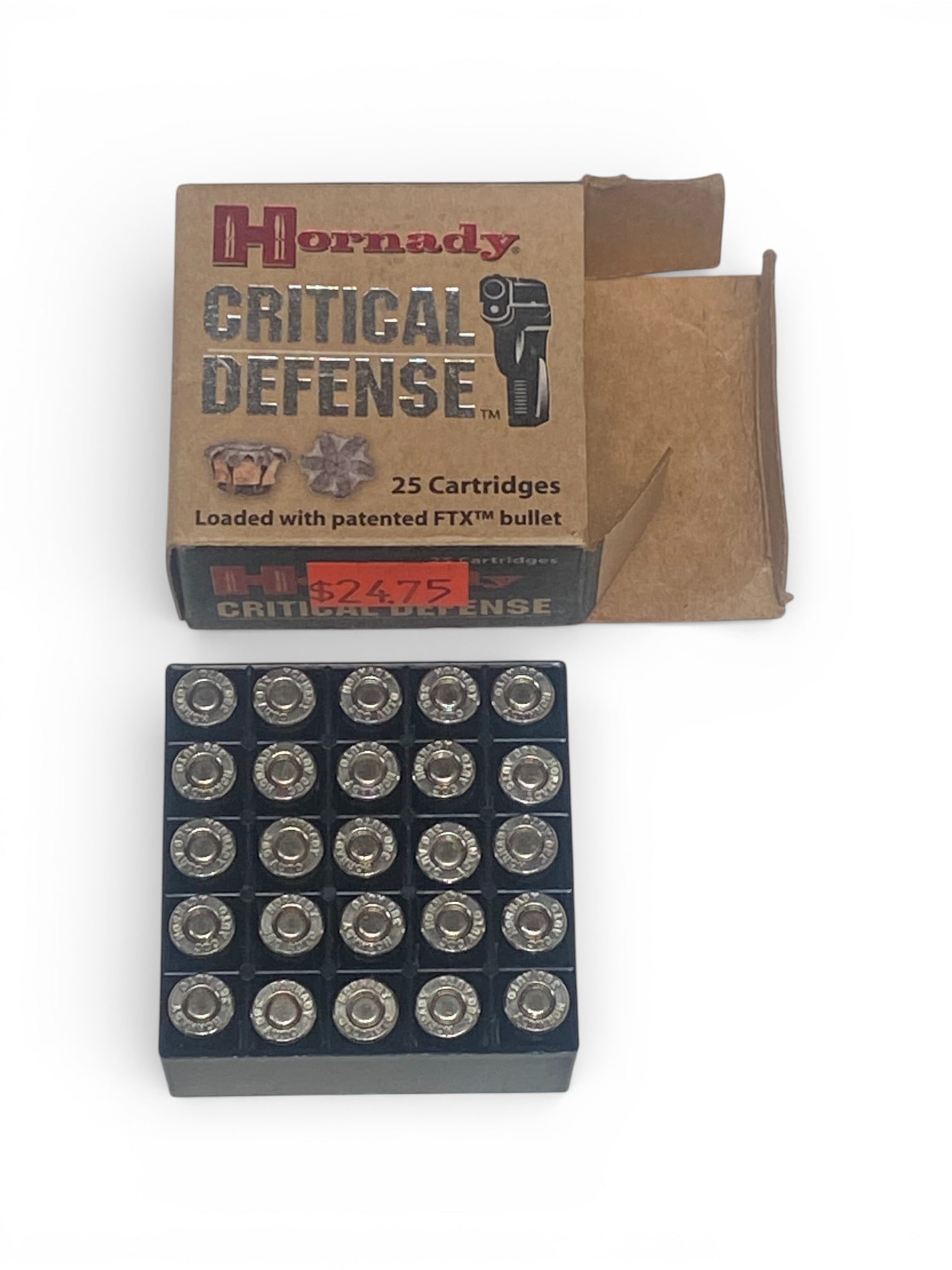 NIB 25rds. of .380 AUTO 90gr. FTX Hornady Critical Defense Ammunition  - 2