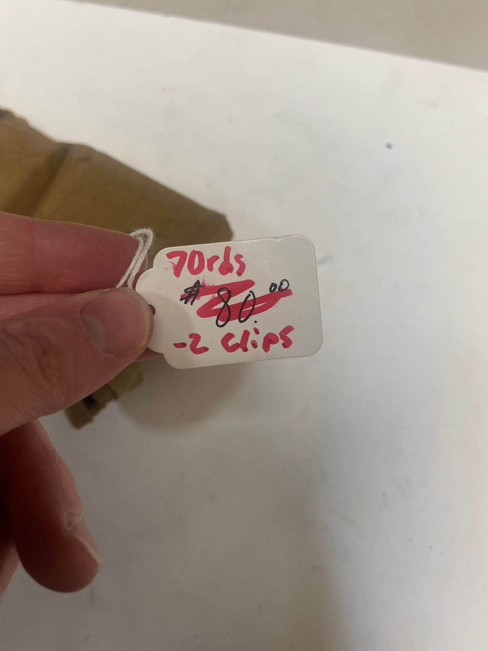 70rds. of WWII 1940 Dated 7.9 Mauser Ammunition on Stripper Clips in Bandoleer - 2