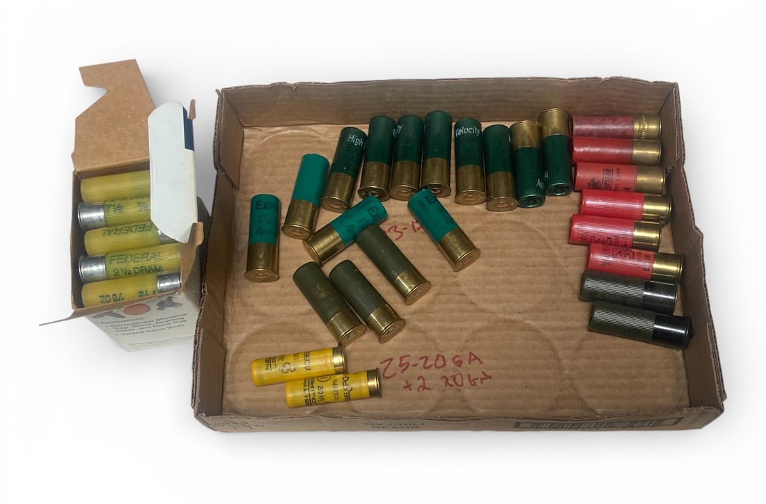 NIB 25rds. of 20 GA. and 23rds. of Loose Factory 12 GA. and Shotgun Ammunition  - 3
