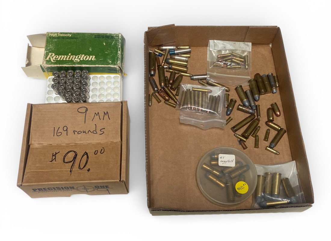 Approximately 7.4 Lbs. of Various Handgun Caliber Ammunition: See photos 