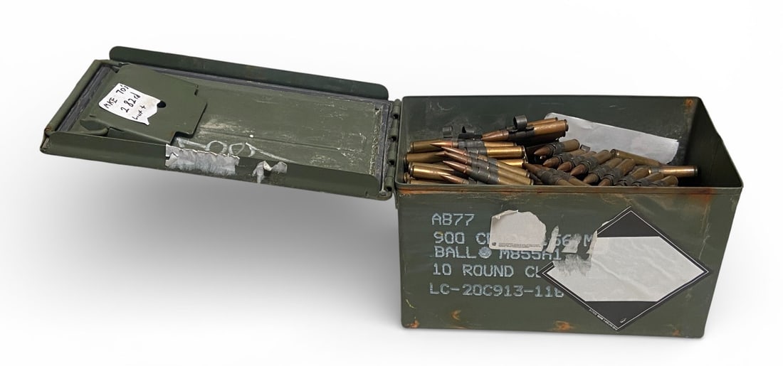 282rds. of .30-06 M2 BALL 150gr. MKE Turkish 1970s Dated Factory Ammunition in Ammo Can : See photos