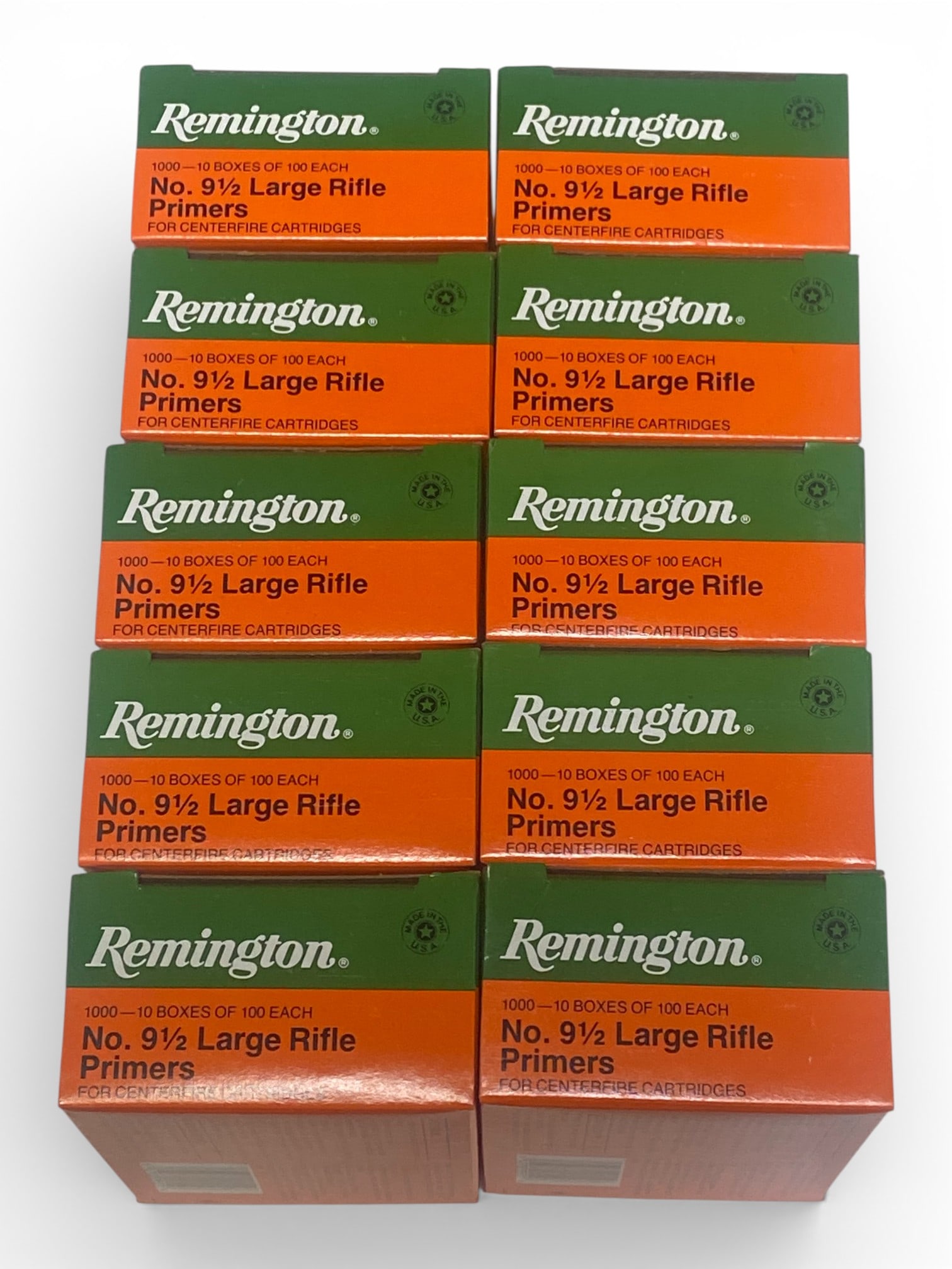 NIB (10000qty) No. 9-1/2 Remington Large Rifle Primers for Reloading: New Sealed Reloading components in excellent condition, have been well stored in climate control. 