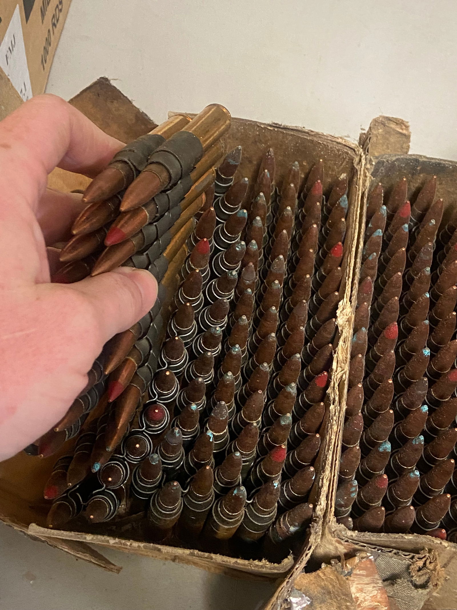 14.0 Lbs. of WWII "DEN 43" .30-06 SPRG. Ammunition in Surplus Boxes - 2