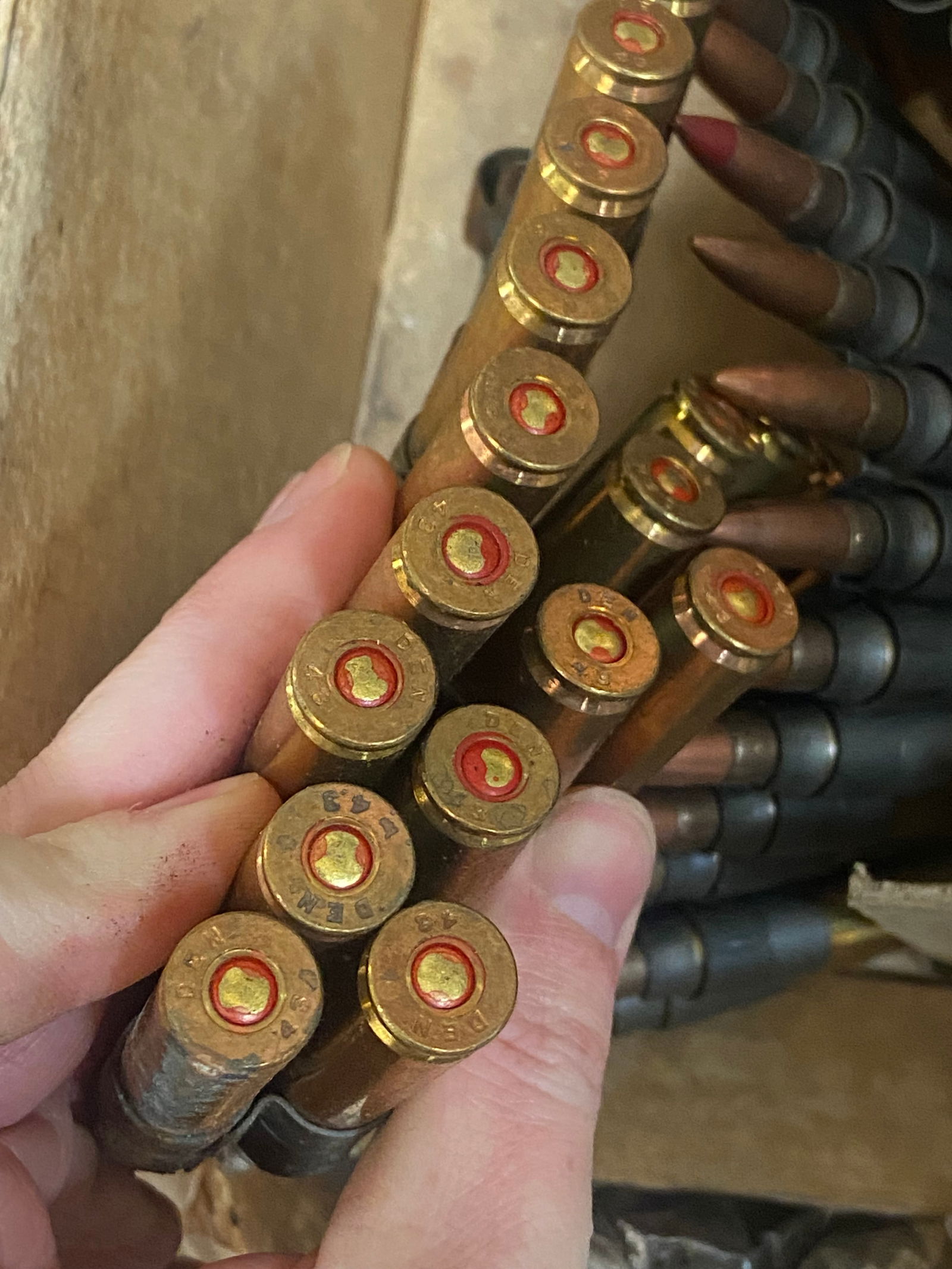 14.0 Lbs. of WWII "DEN 43" .30-06 SPRG. Ammunition in Surplus Boxes - 3