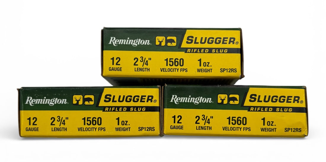 NIB 15rds. of 12 GA. 2-3/4" | 1oz Remington Rifled Slug Ammunition: See photos 