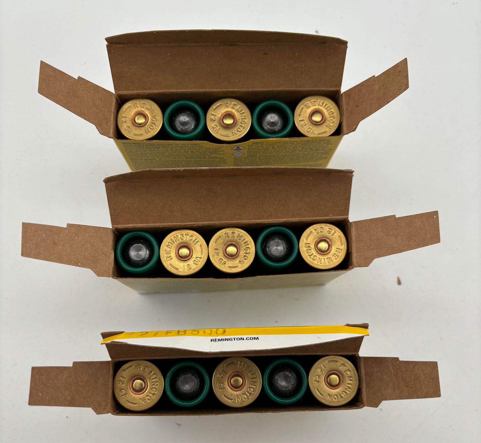 NIB 15rds. of 12 GA. 2-3/4" | 1oz Remington Rifled Slug Ammunition - 3
