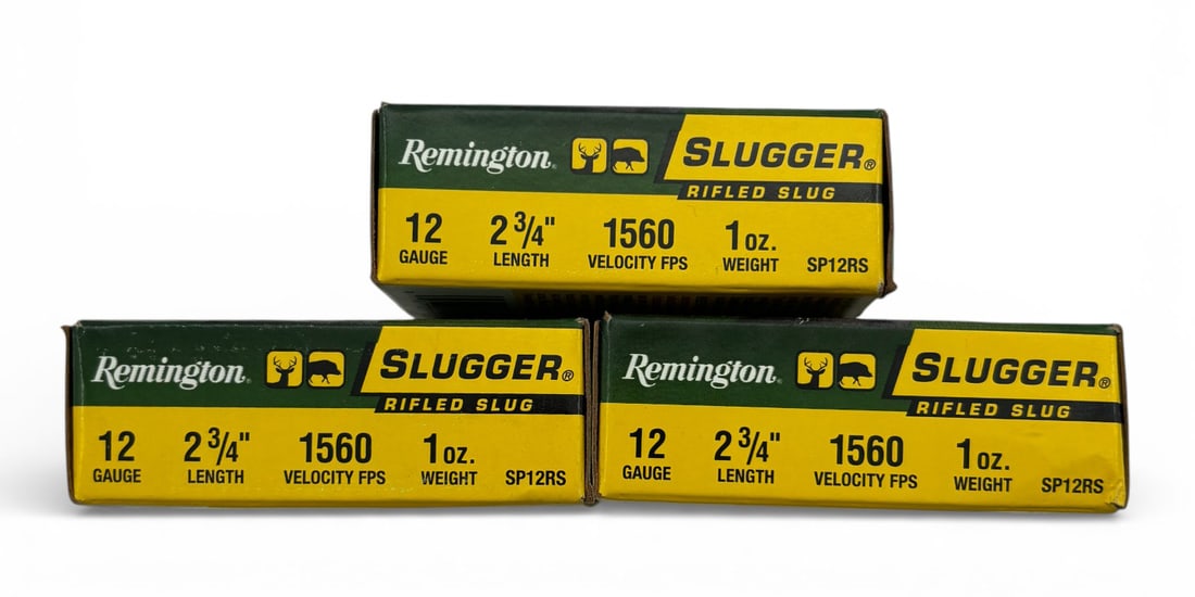 NIB 15rds. of 12 GA. 2-3/4" | 1oz Remington Rifled Slug Ammunition: See photos