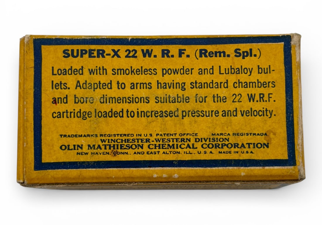 Rare Vintage 5rds. of .22 W.R.F. (REM. SPL.) Western Super-X Collectible Ammunition - 2