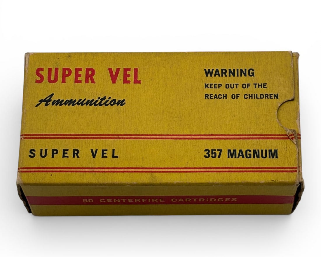 NOS Rare Vintage 33rds. of .357 MAG. 110gr. JSP Super Vel Ammunition: See photos